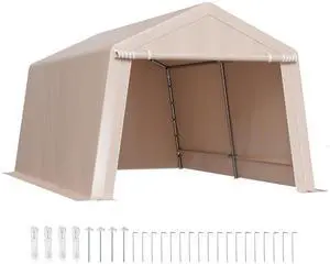 Outdoor Storage Shelter Portable Shed 10x15 ft Waterproof Canopy Garage Tent Outdoor Storage Shelter Portable Shed 10x15 ft Waterproof Canopy Garage Tent