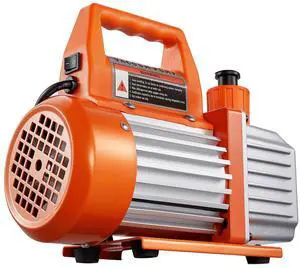 4 CFM AC Vacuum Pump and Gauge Set, 1/3 HP, Single Stage Rotary Vane HVAC Air Vacuum Pump, A/C Refrigerant Manifold Gauge Kit, with Leak Detector, Carry Bag, for R134a R22 R410a Refrigerants 4 CFM AC Vacuum Pump and Gauge Set, 1/3 HP, Single Stage Rotary Vane HVAC Air Vacuum Pump, A/C Refrigerant Manifold Gauge Kit, with Leak Detector, Carry Bag, for R134a R22 R410a Refrigerants