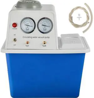 Lab Multi-Purpose Water Circulating Vacuum Pump,15L, with 2 Off-Gas Taps,Stainless Vacuum Pump 180W 110V,Anti-Corrosion Pump Lab Chemistry Equipment