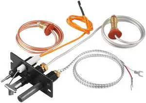 VEVOR Gas Pilot Assembly, OE 485-510A,4021-736,2103-010 Fireplace Gas Pilot Assembly Kit, Natural Gas Ignition Replacement, Compatible with Quadra-Fire, Heat & Glo, Heatilator Models,Black