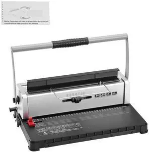 Coil Spiral Binding Machine, Manual Book Maker 34-Holes Binding 120 Sheets, Punch Binder with Adjustable 3/16" - 9/16" Coil Binding Spines and Side Margin, for Letter Size, A4, A5 Coil Spiral Binding Machine, Manual Book Maker 34-Holes Binding 120 Sheets, Punch Binder with Adjustable 3/16" - 9/16" Coil Binding Spines and Side Margin, for Letter Size, A4, A5
