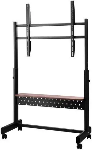 Rolling TV Stand, Mobile TV Cart for 55-100 Inch Screens, Height Adjustable Portable Monitor Stand with Tray, Holds up to 205 lbs for Living Room, Bedroom, Office, Outdoor Max VESA 800 x 600 mm Rolling TV Stand, Mobile TV Cart for 55-100 Inch Screens, Height Adjustable Portable Monitor Stand with Tray, Holds up to 205 lbs for Living Room, Bedroom, Office, Outdoor Max VESA 800 x 600 mm
