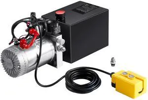Hydraulic Pump, 10 Quart Hydraulic Power Unit, Double Acting Dump Trailer Pump, 0.91 GPM Flow Rate, 3200 PSI Max Relief Pressure, DC 12V Hydraulic Pump for Dump Trailer Car Lifting Hydraulic Pump, 10 Quart Hydraulic Power Unit, Double Acting Dump Trailer Pump, 0.91 GPM Flow Rate, 3200 PSI Max Relief Pressure, DC 12V Hydraulic Pump for Dump Trailer Car Lifting
