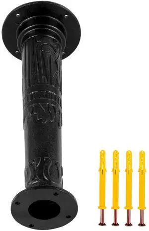 Antique Hand Water Pump Stand Pitcher Pump Stand Cast Iron Well Pump Stand with Pre-set 0.5\" Holes for Easy Installation Old Fashion Pitcher Hand Pump Stand for Home Yard Pond Garden Outdoors B