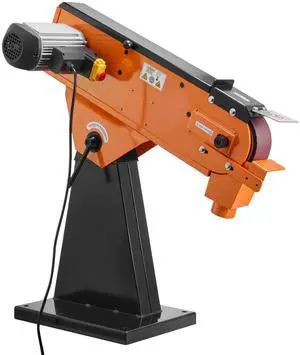 3" x 79" Belt Grinder Sander, 2200W 1000RPM Industrial-Grade Grinding Sanding Machine with 0° - 45° Adjustable Angle & Dust Collection Port for Professional Woodworking Metalworking, 230V