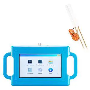 Underground Water Detector, Up to 492ft (150m) Pro Underground Water Detection Locator, 7" Touchscreen Auto Mapping Well Detector Explorer with Multi-Frequency Measurement, 8GB Card, Carry Case