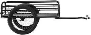 Bike Cargo Trailer, 275 lbs Load Capacity, Heavy-Duty Bicycle Wagon Cart, Foldable Compact Storage & Quick Release with Universal Hitch, 20" Wheels, Fits Most Bike Wheels, Carbon Steel Frame Bike Cargo Trailer, 275 lbs Load Capacity, Heavy-Duty Bicycle Wagon Cart, Foldable Compact Storage & Quick Release with Universal Hitch, 20" Wheels, Fits Most Bike Wheels, Carbon Steel Frame