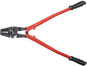 24" Hand Swager Cable Wire Rope Cutter Swage 1/16" 3/32" 1/8" 5/32" 3/16" Aluminum Sleeves Copper