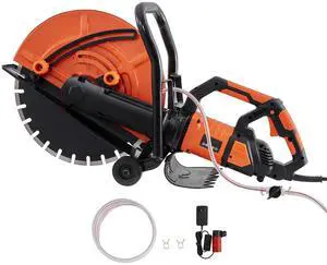 VEVOR Electric Concrete Saw, 16 in, 3200 W 15 A Motor Circular Saw Cutter with Max. 6 in Adjustable Cutting Depth, Wet Disk Saw Cutter Includes Water Line, Pump and Blade, for Stone, Brick VEVOR Electric Concrete Saw, 16 in, 3200 W 15 A Motor Circular Saw Cutter with Max. 6 in Adjustable Cutting Depth, Wet Disk Saw Cutter Includes Water Line, Pump and Blade, for Stone, Brick