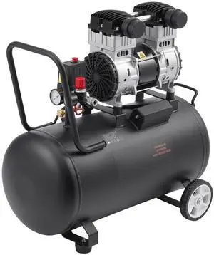 Air Compressor, 15 Gallon Steel Tank, 2HP 5.3 CFM@90 PSI Oil Free Air Compressor & Max. 125PSI Pressure, 78dB Ultra Quiet Portable Compressor, for Auto Repair, Tire Inflation, Spray Painting Air Compressor, 15 Gallon Steel Tank, 2HP 5.3 CFM@90 PSI Oil Free Air Compressor & Max. 125PSI Pressure, 78dB Ultra Quiet Portable Compressor, for Auto Repair, Tire Inflation, Spray Painting