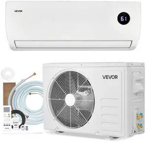 VEVOR Mini Split Air Conditioner, 9000 BTU 115V Fast Cooling & Heating, 19 SEER2 High Efficiency Energy Saving, Quiet Inverter System for 450 Sq.Ft Coverage Area, Easy to Maintain, for Home, Office VEVOR Mini Split Air Conditioner, 9000 BTU 115V Fast Cooling & Heating, 19 SEER2 High Efficiency Energy Saving, Quiet Inverter System for 450 Sq.Ft Coverage Area, Easy to Maintain, for Home, Office