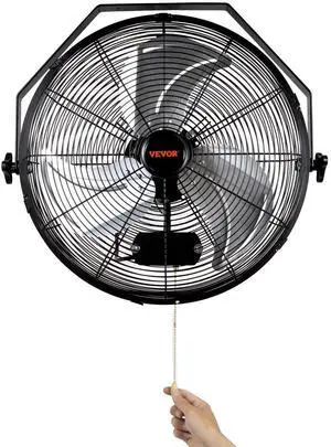 VEVOR Wall Mount Fan, 2 PCS 18 inch Manual 360-Degree Tilt Adjustment, 3-speed High Velocity Max. 4000 CFM Industrial Wall Fan for Indoor, Commercial, Warehouse, Workshop, Basement, Garage