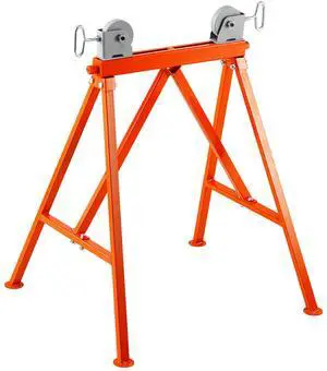 Pipe Stand with Roller Head 2500 LBS Load for 2-36 inches Pipes 45# Steel Pipe Stand with Roller Head 2500 LBS Load for 2-36 inches Pipes 45# Steel