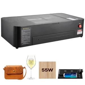 55W CO2 Laser Engraver, 20 x 12 in, Desktop CO2 Laser Engraver and Cutter Machine with 16MP Camera, Water Pump, Rotary Axis, Compatible with LightBurn CorelDRAW RDWorks, for Wood Acrylic Glass 55W CO2 Laser Engraver, 20 x 12 in, Desktop CO2 Laser Engraver and Cutter Machine with 16MP Camera, Water Pump, Rotary Axis, Compatible with LightBurn CorelDRAW RDWorks, for Wood Acrylic Glass