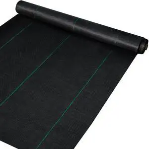 3FTx50FT Premium Weed Barrier Fabric Heavy Duty 5OZ, Woven Weed Control Fabric, High Permeability Good for Flower Bed, Geotextile Fabric for Underlayment, Polyethylene Ground Cover 3FTx50FT Premium Weed Barrier Fabric Heavy Duty 5OZ, Woven Weed Control Fabric, High Permeability Good for Flower Bed, Geotextile Fabric for Underlayment, Polyethylene Ground Cover