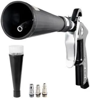 Car Cleaning Gun, 6-9.2 Bar High-Pressure Air Blow Gun with 2 Set Nozzles, 360° Rotating Nozzle for Complete Cleaning, Quickly Blasts Dirt and Dust from Surface, Work with 1/4 NPT Air Compressor Car Cleaning Gun, 6-9.2 Bar High-Pressure Air Blow Gun with 2 Set Nozzles, 360° Rotating Nozzle for Complete Cleaning, Quickly Blasts Dirt and Dust from Surface, Work with 1/4 NPT Air Compressor