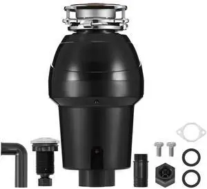 Garbage Disposal, 1.25HP 3360RPM Continuous Feed Food Waste Disposer, EZ Connect Food Waste Grinding System with Sound Reduction, Power Cord & Splash Guard for Kitchen Sinks Garbage Disposal, 1.25HP 3360RPM Continuous Feed Food Waste Disposer, EZ Connect Food Waste Grinding System with Sound Reduction, Power Cord & Splash Guard for Kitchen Sinks