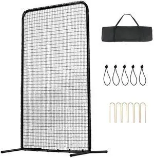 I Screen Baseball for Batting Cage, 7x4 ft Baseball Softball Safety Screen, Body Protector Portable Batting Screen with Carry Bag & Ground Stakes, Heavy Duty Pitching Net for Pitchers Protection I Screen Baseball for Batting Cage, 7x4 ft Baseball Softball Safety Screen, Body Protector Portable Batting Screen with Carry Bag & Ground Stakes, Heavy Duty Pitching Net for Pitchers Protection