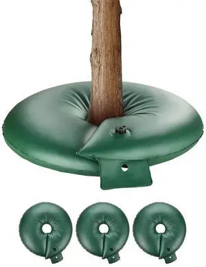 Tree Watering Rings, 4 Pcs 20 Gallons Tree Watering Bags, 6-9 Hours Slow Release, Refillable Planting Water Bags, Water Saving, Heavy Duty Watering System for Shrub Tree Root Drip Irrigation Tree Watering Rings, 4 Pcs 20 Gallons Tree Watering Bags, 6-9 Hours Slow Release, Refillable Planting Water Bags, Water Saving, Heavy Duty Watering System for Shrub Tree Root Drip Irrigation