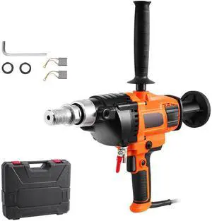 Core Drill Machine, 0.8-6.3in Drilling Diameter Handheld Diamond Core Drill Rig with Carrying Case, 2000W Rugged Concrete Core Drill, Wet and Dry Use, For Drilling Concrete and Mixing Paint Core Drill Machine, 0.8-6.3in Drilling Diameter Handheld Diamond Core Drill Rig with Carrying Case, 2000W Rugged Concrete Core Drill, Wet and Dry Use, For Drilling Concrete and Mixing Paint