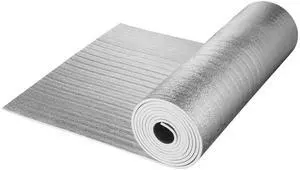 Double Reflective Insulation Roll, Foam Core Radiant Barrier, 15.1mm 48 in x 25 ft, Double-Sided Aluminum Foil EPE Foam Heat Reflective Shield, Thermal Insulation Roll for Window RV Roof Double Reflective Insulation Roll, Foam Core Radiant Barrier, 15.1mm 48 in x 25 ft, Double-Sided Aluminum Foil EPE Foam Heat Reflective Shield, Thermal Insulation Roll for Window RV Roof