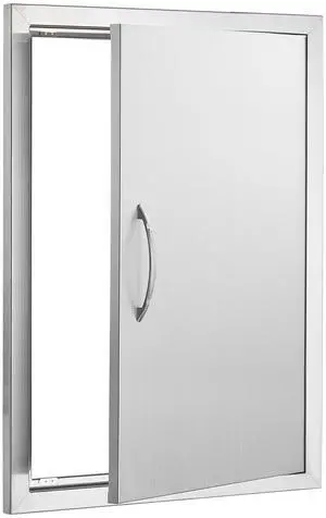 VEVOR BBQ Access Door, 20W x 27H Inch Single Outdoor Kitchen Door, Stainless Steel Flush Mount Door, Wall Vertical Door with Handle, for BBQ Island, Grilling Station, Outside Cabinet VEVOR BBQ Access Door, 20W x 27H Inch Single Outdoor Kitchen Door, Stainless Steel Flush Mount Door, Wall Vertical Door with Handle, for BBQ Island, Grilling Station, Outside Cabinet