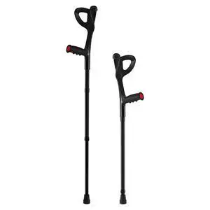 Forearm Crutches for Adults, Folding Walking Forearm Crutches with 10-Level Adjustable Height, Lightweight Aluminum Medical Crutches with Open Cuff for Leg Injury Surgery Disabled, 1 Pair 350LBS Forearm Crutches for Adults, Folding Walking Forearm Crutches with 10-Level Adjustable Height, Lightweight Aluminum Medical Crutches with Open Cuff for Leg Injury Surgery Disabled, 1 Pair 350LBS
