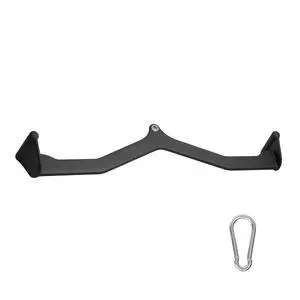LAT Pulldown Attachment, Cable Machine Rowing V-bar Attachment, Tricep Pull Down Bar, Back Strength Training Rubber Coated Handle Grip, Bicep Curl Tricep Lat Pulldown Bar for Home Gym Fitness LAT Pulldown Attachment, Cable Machine Rowing V-bar Attachment, Tricep Pull Down Bar, Back Strength Training Rubber Coated Handle Grip, Bicep Curl Tricep Lat Pulldown Bar for Home Gym Fitness