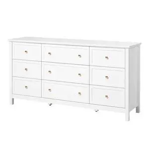 9 Drawer Dresser, Wooden Chest of Drawers with Sliding and Anti-tip Device, Retro Minimalist Dresser Chest, Closet Storage TV Stand Organizer for Living Room, Hallway, Bedroom, Entryway, White 9 Drawer Dresser, Wooden Chest of Drawers with Sliding and Anti-tip Device, Retro Minimalist Dresser Chest, Closet Storage TV Stand Organizer for Living Room, Hallway, Bedroom, Entryway, White