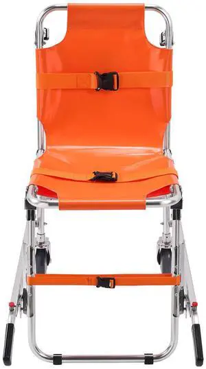 EMS Stair Chair, 350 lbs Load Capacity, Foldable Aluminum Emergency Stair Climbing Wheelchair with 2 Wheels, Portable Stair Lift Chair Ambulance Firefighter Evacuation Use for Elderly, Disabled EMS Stair Chair, 350 lbs Load Capacity, Foldable Aluminum Emergency Stair Climbing Wheelchair with 2 Wheels, Portable Stair Lift Chair Ambulance Firefighter Evacuation Use for Elderly, Disabled