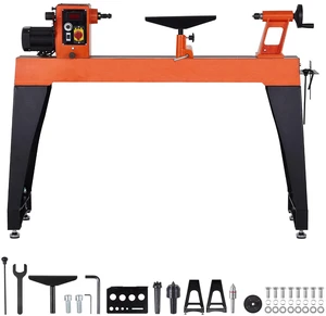 Woodworking Lathe, 1.5 HP, Wood Lathe Machine with 0 to 3200 RPM Variable Speed, 16 x 40 in Workbench, Brushless DC Motor, Cast Iron Body, Tool Rest, for Medium to Large Projects Woodworking Woodworking Lathe, 1.5 HP, Wood Lathe Machine with 0 to 3200 RPM Variable Speed, 16 x 40 in Workbench, Brushless DC Motor, Cast Iron Body, Tool Rest, for Medium to Large Projects Woodworking