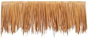 Artificial Thatch Grass Roof, 1.3 x3.2 ft Mexican Style Tiki Bar Hut Skirt Thatch Roofing Roll, Waterproof & Fire-Resistant, Palapa Duck Blind Grass for Patio Pool Beach Hawaiian Party Décor Artificial Thatch Grass Roof, 1.3 x3.2 ft Mexican Style Tiki Bar Hut Skirt Thatch Roofing Roll, Waterproof & Fire-Resistant, Palapa Duck Blind Grass for Patio Pool Beach Hawaiian Party Décor