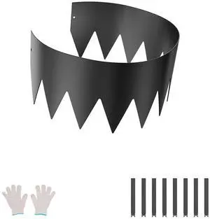 Steel Landscape Edging, 6 Packs 40 x 8 in Rust-Resistant Metal Landscape Edging, Bendable Garden Edging Border, Heavy Duty Lawn Edging, Easy-to-Install, Flower Bed Yard Pathway Divider Black Steel Landscape Edging, 6 Packs 40 x 8 in Rust-Resistant Metal Landscape Edging, Bendable Garden Edging Border, Heavy Duty Lawn Edging, Easy-to-Install, Flower Bed Yard Pathway Divider Black