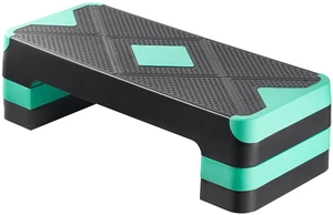 Aerobic Exercise Step Platform, 28-Inch Workout Aerobic Stepper, Height Adjustable Fitness Training Step Deck Trainer with 4 Risers, Non-Slip Surface Bench for Home Gym Cardio Strength, Green Aerobic Exercise Step Platform, 28-Inch Workout Aerobic Stepper, Height Adjustable Fitness Training Step Deck Trainer with 4 Risers, Non-Slip Surface Bench for Home Gym Cardio Strength, Green