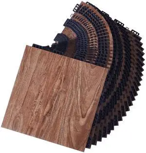 Dance Floor Tiles, 12.4 x 12.4 in 25 Piece Interlocking Dance Flooring, Portable Dance Practice Floor with Cushioned Base (Oak Wood Grain, 25 sq. ft/Box ) Dance Floor Tiles, 12.4 x 12.4 in 25 Piece Interlocking Dance Flooring, Portable Dance Practice Floor with Cushioned Base (Oak Wood Grain, 25 sq. ft/Box )