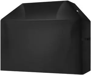 Grill Cover, 58 inch BBQ Covers for Outdoor Grills, Waterproof, Fade Resistant, Weather Resistant Heavy Duty 600D Polyester, Easy On/Off, with Hook-and-Loop Straps, Black Grill Cover, 58 inch BBQ Covers for Outdoor Grills, Waterproof, Fade Resistant, Weather Resistant Heavy Duty 600D Polyester, Easy On/Off, with Hook-and-Loop Straps, Black