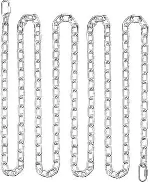 Proof Coil Chain, 5/16" x 92', 1667 lbs Safe Working Load, Zinc Plated Proof Tested Coil Chain with Two Quick Links, Galvanized Carbon Steel Link Chain for Towing, Hanging, Camping, Pet Towing Proof Coil Chain, 5/16" x 92', 1667 lbs Safe Working Load, Zinc Plated Proof Tested Coil Chain with Two Quick Links, Galvanized Carbon Steel Link Chain for Towing, Hanging, Camping, Pet Towing