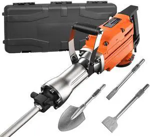 VEVOR Demolition Jack Hammer Concrete Breaker 2200W Electric Hammer 6 Chisel Bits VEVOR Demolition Jack Hammer Concrete Breaker 2200W Electric Hammer 6 Chisel Bits