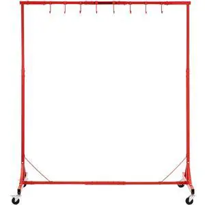 Painting Rack, 1500 -2000 mm Adjustable Height, 66 lbs Capacity Automotive Paint Rack Stand, 8 Hooks Painting Drying Rack with 4 Swiveling Wheels, Auto Body Stand for Auto Repair Shops & Garage Painting Rack, 1500 -2000 mm Adjustable Height, 66 lbs Capacity Automotive Paint Rack Stand, 8 Hooks Painting Drying Rack with 4 Swiveling Wheels, Auto Body Stand for Auto Repair Shops & Garage