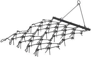 Drag Harrow, 4 ft x 5.6 ft Durable Chain Harrow with 80 Sharp Teeth, Suitable for ATV UTV Tractor, Ideal for Soil Preparation, Seeding, Smoothing Landscapes, and Yard Gravel Driveway Maintenance Drag Harrow, 4 ft x 5.6 ft Durable Chain Harrow with 80 Sharp Teeth, Suitable for ATV UTV Tractor, Ideal for Soil Preparation, Seeding, Smoothing Landscapes, and Yard Gravel Driveway Maintenance