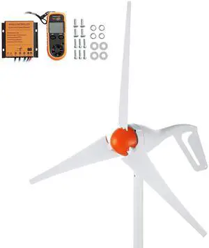 500W Wind Turbine Generator with Anemometer, 12V Wind Turbine Kit, 3-Blade Wind Power Generator, MPPT Controller & Adjustable Windward Direction, Suitable for Home, Farm, RVs, Boats 500W Wind Turbine Generator with Anemometer, 12V Wind Turbine Kit, 3-Blade Wind Power Generator, MPPT Controller & Adjustable Windward Direction, Suitable for Home, Farm, RVs, Boats