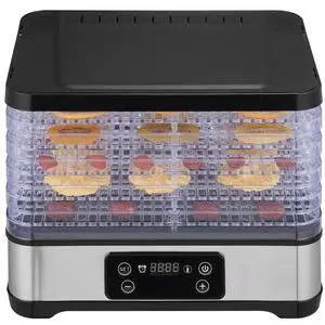 Food Dehydrator Machine, 5-Tray Fruit Dehydrator, 300W Electric Food Dryer w/ Digital Adjustable Timer & Temperature for Jerky, Herb, Meat, Beef, Fruit, Dog Treats and Vegetables, ETL Listed Food Dehydrator Machine, 5-Tray Fruit Dehydrator, 300W Electric Food Dryer w/ Digital Adjustable Timer & Temperature for Jerky, Herb, Meat, Beef, Fruit, Dog Treats and Vegetables, ETL Listed