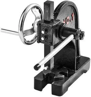 Arbor Press, 1 Ton Manual Arbor Press with Handwheel, 5.9" Maximum Height, Cast Iron Heavy-duty Manual Desktop Arbor Press, Precision Hand Press for Stamping, Bending, Stretching, Forming Arbor Press, 1 Ton Manual Arbor Press with Handwheel, 5.9" Maximum Height, Cast Iron Heavy-duty Manual Desktop Arbor Press, Precision Hand Press for Stamping, Bending, Stretching, Forming