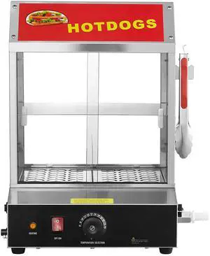 Hot Dog Steamer, 28.5QT, 2-Tier Hot Dog Hut Steamer, 86~185 Temperature Control, Electric Bun Warmer with Tempered Glass Slide Doors Partition Plate Tong, Stainless Steel, for Hot Dogs & Buns Hot Dog Steamer, 28.5QT, 2-Tier Hot Dog Hut Steamer, 86~185 Temperature Control, Electric Bun Warmer with Tempered Glass Slide Doors Partition Plate Tong, Stainless Steel, for Hot Dogs & Buns