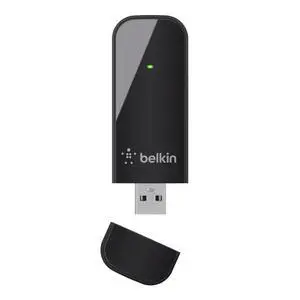 Belkin N600 DB F9L1101 Wireless Dual-Band USB Adapter, Up to 300Mbps Speed (Black) Belkin N600 DB F9L1101 Wireless Dual-Band USB Adapter, Up to 300Mbps Speed (Black)