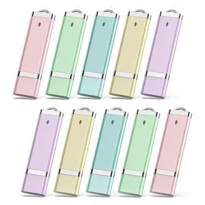 KEXIN 10 Pack 64GB Flash Drives - USB Thumb Drive, 64GB, Colorful KEXIN 10 Pack 64GB Flash Drives - USB Thumb Drive, 64GB, Colorful