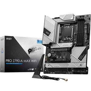MSI PRO Z790-A MAX WiFi ProSeries Motherboard (Supports 12th/13th/14th Gen Intel Processors, LGA 1700, DDR5, PCIe 5.0, M.2, SATA 6G, 2.5Gbps LAN, USB 3.2 Gen2, Wi-Fi 7, Bluetooth 5.4, ATX) MSI PRO Z790-A MAX WiFi ProSeries Motherboard (Supports 12th/13th/14th Gen Intel Processors, LGA 1700, DDR5, PCIe 5.0, M.2, SATA 6G, 2.5Gbps LAN, USB 3.2 Gen2, Wi-Fi 7, Bluetooth 5.4, ATX)
