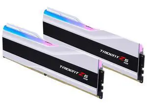 G.SKILL Trident Z5 RGB Series DDR5 RAM (Intel XMP 3.0) 32GB (2x16GB) 6400MT/s CL32-39-39-102 1.40V Desktop Computer Memory U-DIMM - Matte White (F5-6400J3239G16GX2-TZ5RW) G.SKILL Trident Z5 RGB Series DDR5 RAM (Intel XMP 3.0) 32GB (2x16GB) 6400MT/s CL32-39-39-102 1.40V Desktop Computer Memory U-DIMM - Matte White (F5-6400J3239G16GX2-TZ5RW)