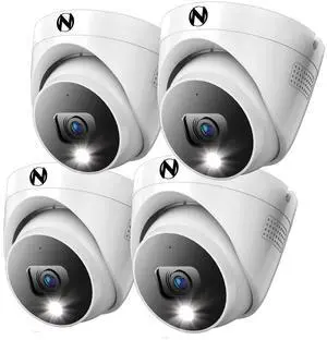 Night Owl Add On Wired 4K HD Indoor/Outdoor Deterrence Dome Cameras with 2-Way Audio (4 Pack) Night Owl Add On Wired 4K HD Indoor/Outdoor Deterrence Dome Cameras with 2-Way Audio (4 Pack)