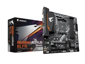 Gigabyte GIGABYTE B550M AORUS Elite (AM4/ AMD/ B550/ Micro-ATX/ DDR4/ Dual M.2/ PCIe 4.0/ Realtek GbE LAN/Gaming Motherboard) Gigabyte GIGABYTE B550M AORUS Elite (AM4/ AMD/ B550/ Micro-ATX/ DDR4/ Dual M.2/ PCIe 4.0/ Realtek GbE LAN/Gaming Motherboard)